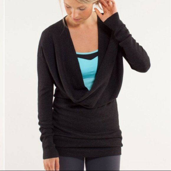 Lululemon | Serenity Sweater Wrap Dress Gray - Picture 2 of 8